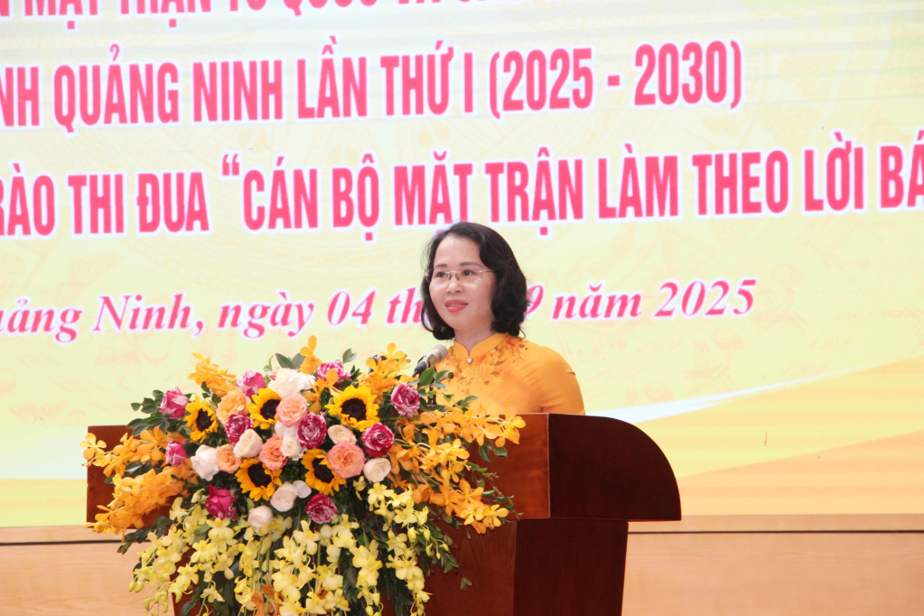 Đồng chí Trịnh Thị Minh Thanh, Phó Bí thư Thường trực Tỉnh ủy, Chủ tịch HĐND tỉnh, phát biểu chỉ đạo hội nghị.