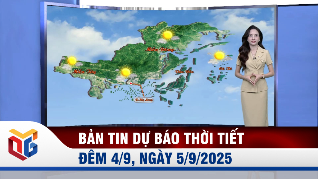 Dự báo thời tiết đêm 4, ngày 5/9/2025