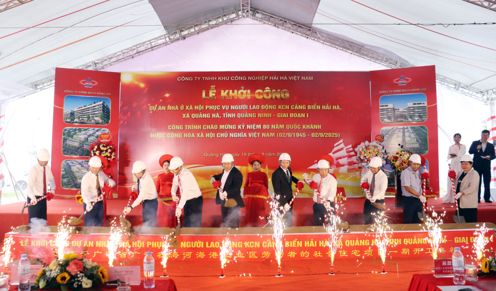 Khởi công Dự án nhà ở xã hội phục vụ người lao động KCN Cảng biển Hải Hà giai đoạn 1