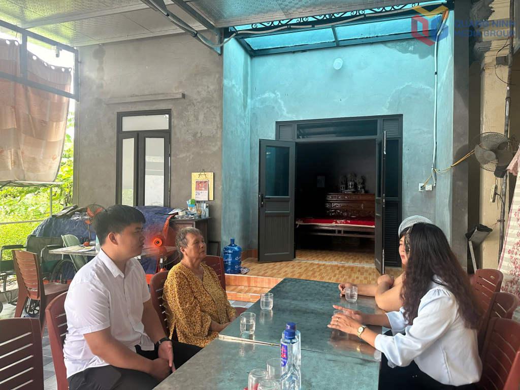 Ngôi nhà kiên cố của bà Hoàng Thị Lương, khu Liên Hòa 1, phường Liên Hòa. 