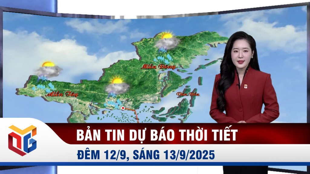 Bản tin dự báo thời tiết đêm 12/9, ngày 13/9/2025