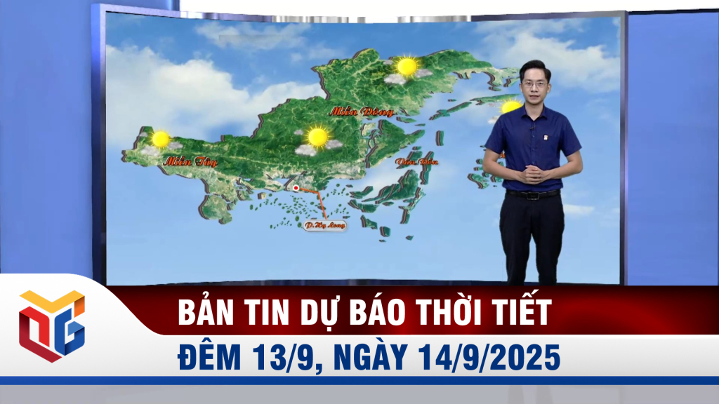 Bản tin dự báo thời tiết đêm 13, ngày 14/9/2025