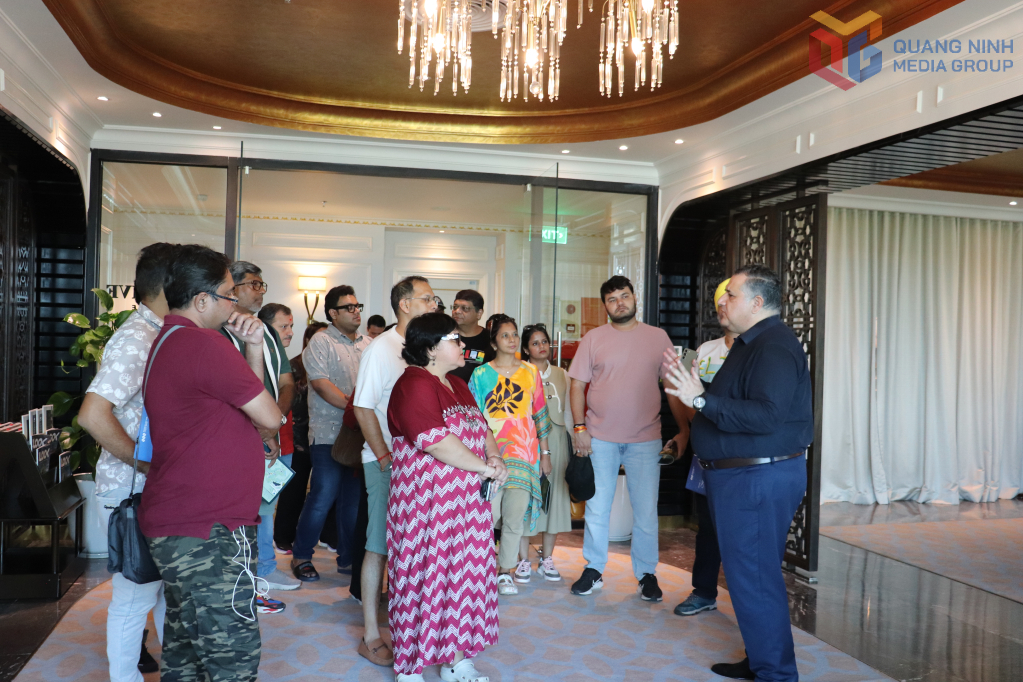 Đoàn famtrip Ấn Độ khảo sát cơ sở hạ tầng tại khách sạn FLC Hạ Long.