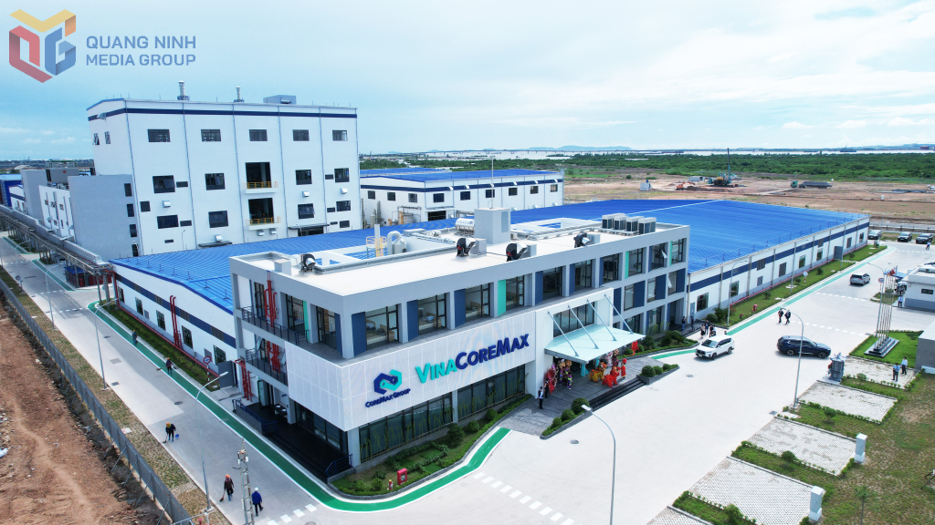 Dự án Nhà máy Vina CoreMax Việt Nam có tổng vốn đầu tư 65,3 triệu USD, diện tích khoảng 8ha.