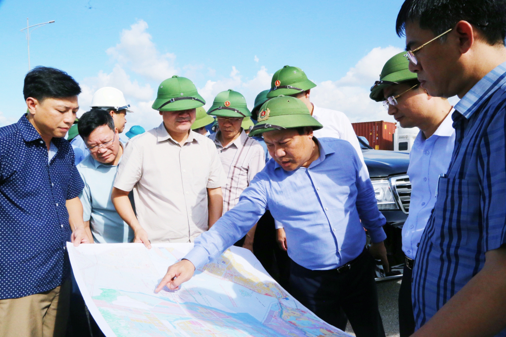 Đồng chí Vũ Đại Thắng, Bí thư Tỉnh ủy kiểm tra một số dự án, quy hoạch trọng điểm