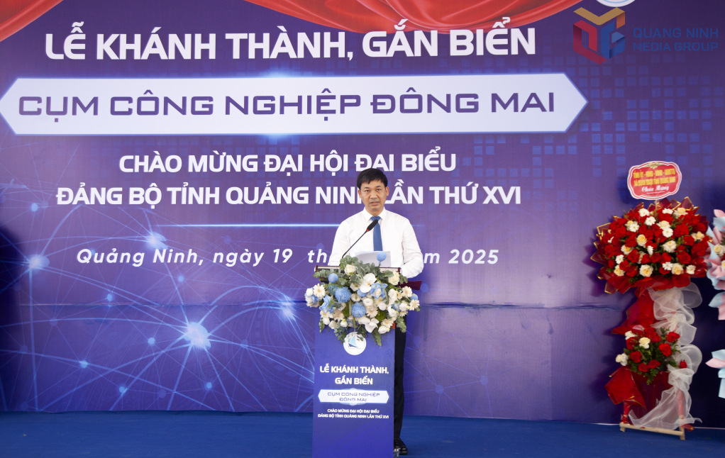 Đồng chí Nguyễn Văn Công, Phó Chủ tịch UBND tỉnh phát biểu tại sự kiện
