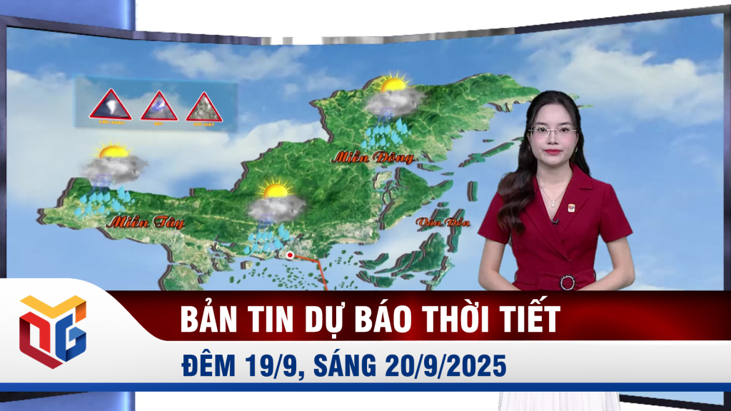 Bản tin dự báo thời tiết đêm 19/9, ngày 20/9/2025
