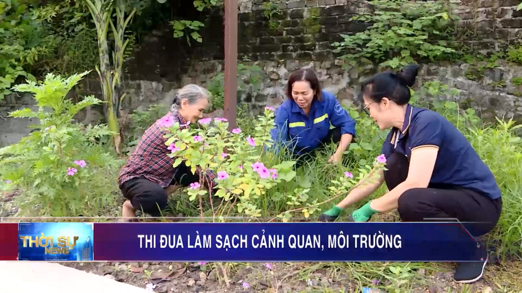 Thi đua làm sạch cảnh quan, môi trường