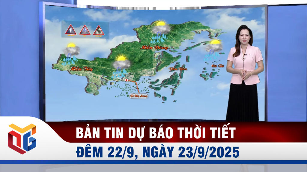 Bản tin dự báo thời tiết đêm 22, ngày 23/9/2025
