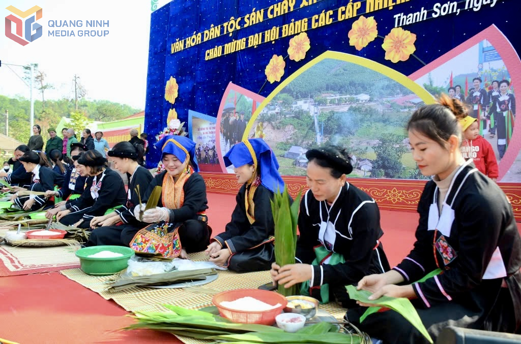 Ngày hội văn hóa dân tộc Sán Chay lần thứ 3/2024 xã Thanh Sơn (nay là xã Ba Chẽ). Ảnh: Đinh Hằng