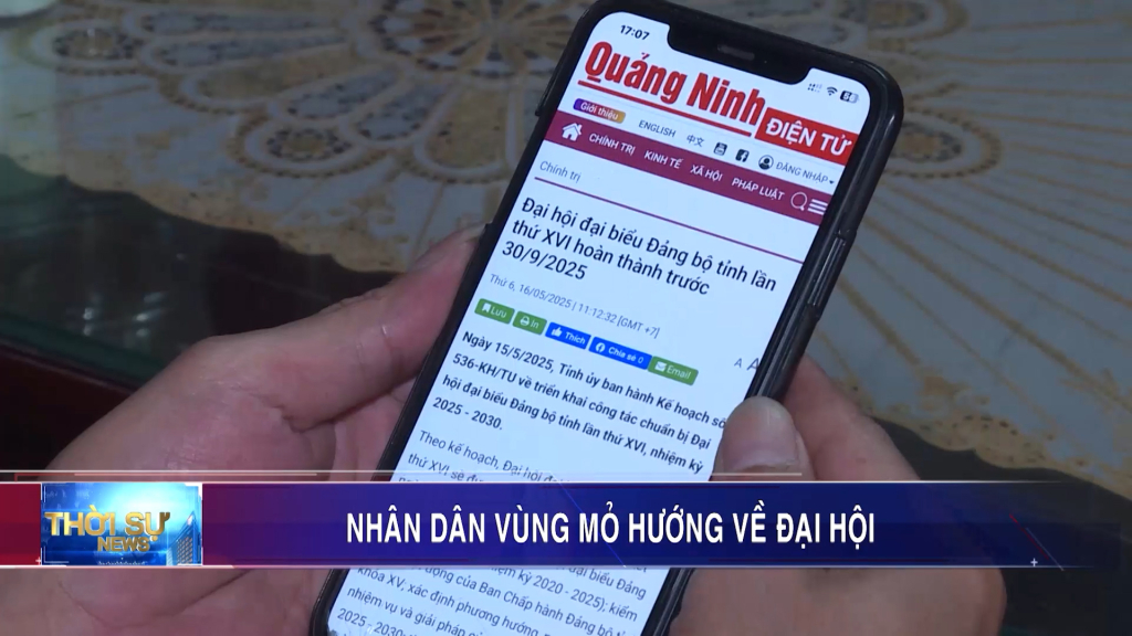 Nhân dân Vùng mỏ hướng về Đại hội