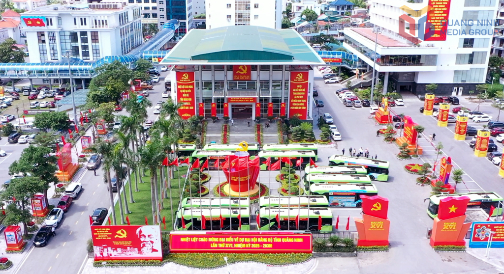 Đại hội Đại biểu Đảng bộ tỉnh lần thứ XVI, nhiệm kỳ 2025-2030 diễn ra tại Trung tâm Tổ chức Hội nghị tỉnh (phường Hạ Long).