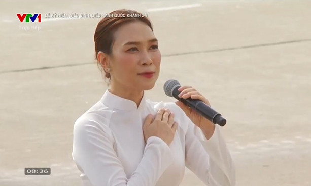 Mỹ Tâm, Hòa Minzy xúc động khi đứng ở Ba Đình hát trong chương trình mừng đại lễ A80