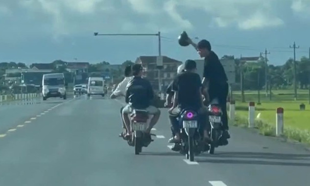 Nhóm người điều khiển môtô lạng lách, ẩu đả trên quốc lộ ở Quảng Trị