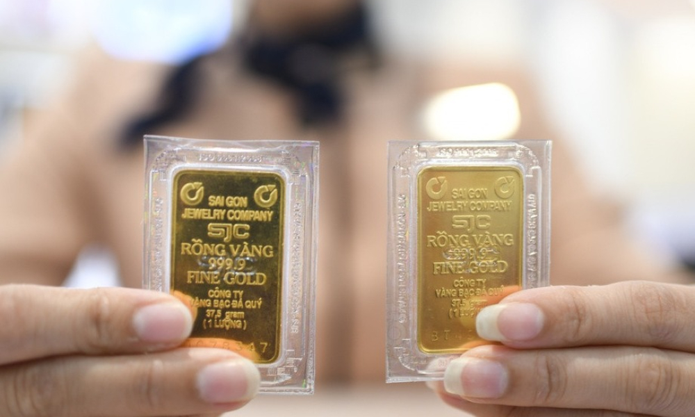 Giá vàng miếng tăng dựng đứng