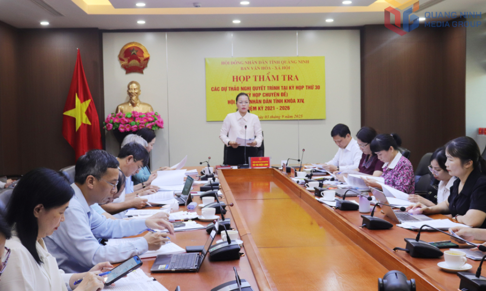 Ban Văn hoá - xã hội thẩm tra các tờ trình, dự thảo nghị quyết 