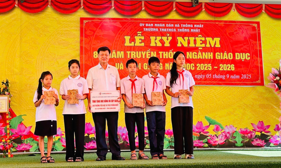 Nhiệt điện Quảng Ninh: Chung tay "Thắp sáng ước mơ" nhân dịp khai giảng năm học mới 
