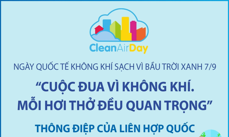 Ngày Quốc tế không khí sạch: Mỗi hơi thở đều quan trọng