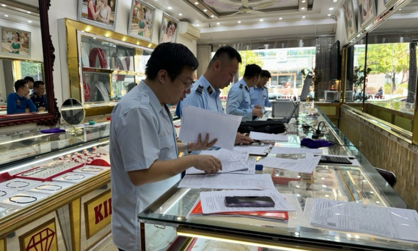 Ngày 9/9/2025 thanh tra việc chấp hành pháp luật của các doanh nghiệp kinh doanh vàng