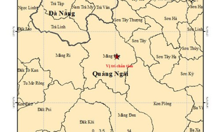 Xuất hiện động đất cường độ lớn ở Quảng Ngãi, nhà cách 150 kilomet vẫn bị rung lắc