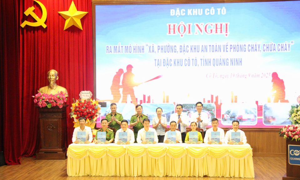 Ra mắt mô hình “Xã, phường, đặc khu an toàn về PCCC” tại Cô Tô