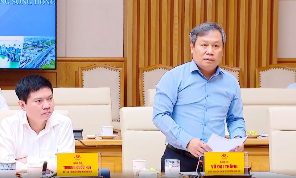 Đồng chí Bí thư Tỉnh ủy Vũ Đại Thắng dự hội nghị lần thứ 6 Hội đồng điều phối vùng Đồng bằng sông Hồng