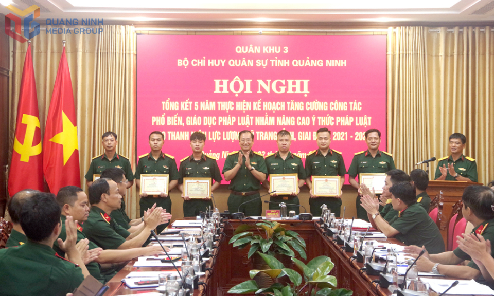 Bộ CHQS tỉnh tổng kết công tác phổ biến, giáo dục pháp luật cho thanh niên giai đoạn 2021 - 2025