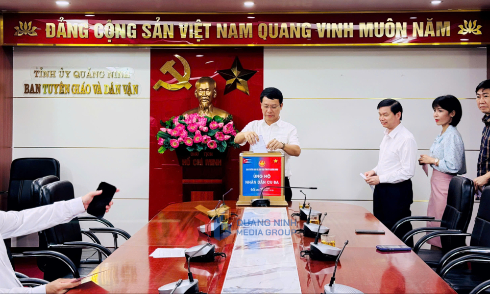 Ban Tuyên giáo và Dân vận Tỉnh ủy phát động ủng hộ nhân dân Cuba