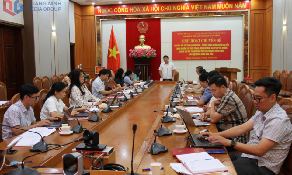 Đảng bộ HĐND tỉnh tổ chức sinh hoạt chuyên đề về chuyển đổi số