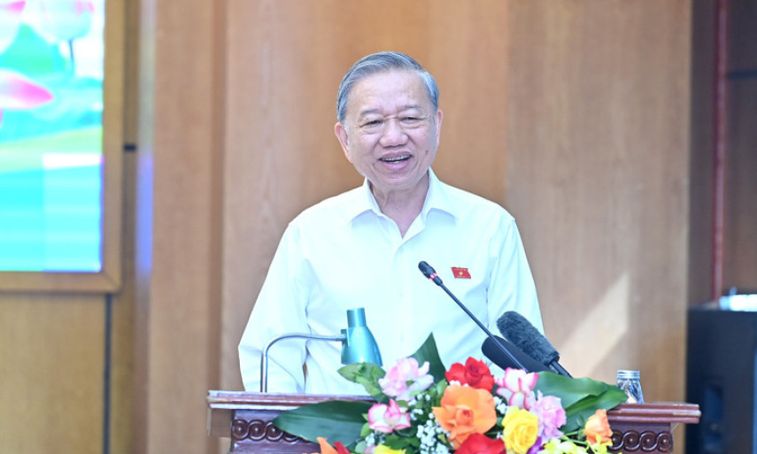 Tổng Bí thư Tô Lâm tiếp xúc cử tri trước Kỳ họp thứ 10, Quốc hội Khóa XV