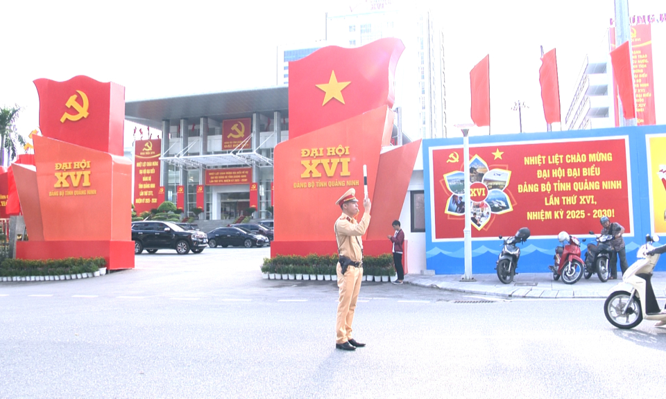 Tăng cường đảm bảo trật tự, an toàn giao thông phục vụ đại hội