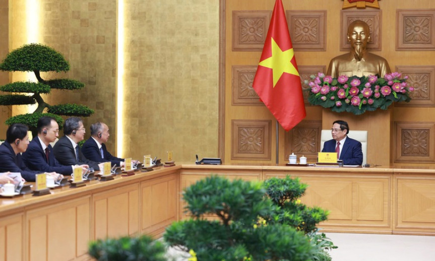 Thủ tướng Phạm Minh Chính tiếp Bí thư Tỉnh ủy Sơn Đông (Trung Quốc)