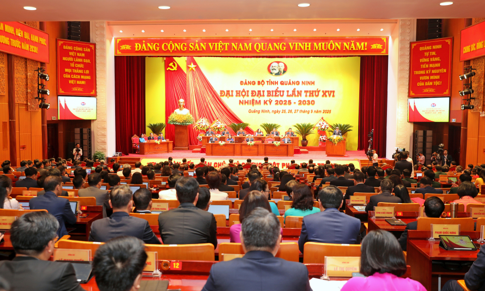 Khai mạc trọng thể Đại hội Đại biểu Đảng bộ tỉnh lần thứ XVI, nhiệm kỳ 2025 - 2030