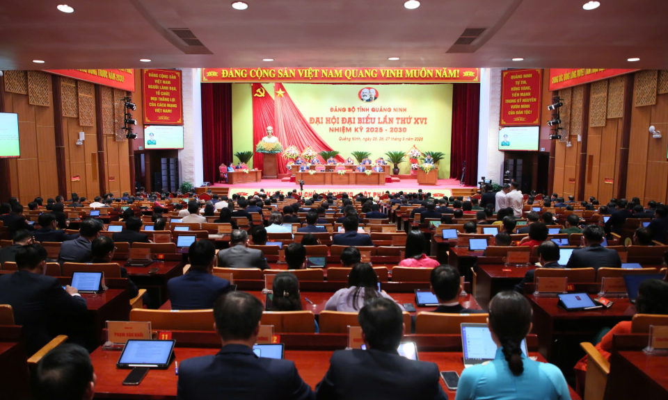Đại hội Đại biểu Đảng bộ tỉnh lần thứ XVI bước vào phiên làm việc buổi chiều