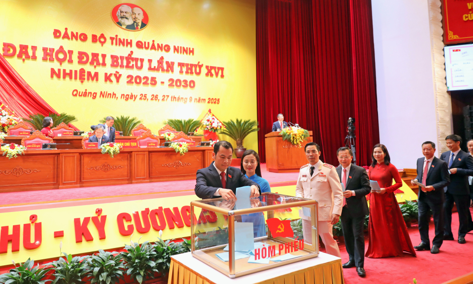 Bầu Đoàn đại biểu đi dự Đại hội đại biểu toàn quốc lần thứ XIV của Đảng và thảo luận tại hội trường