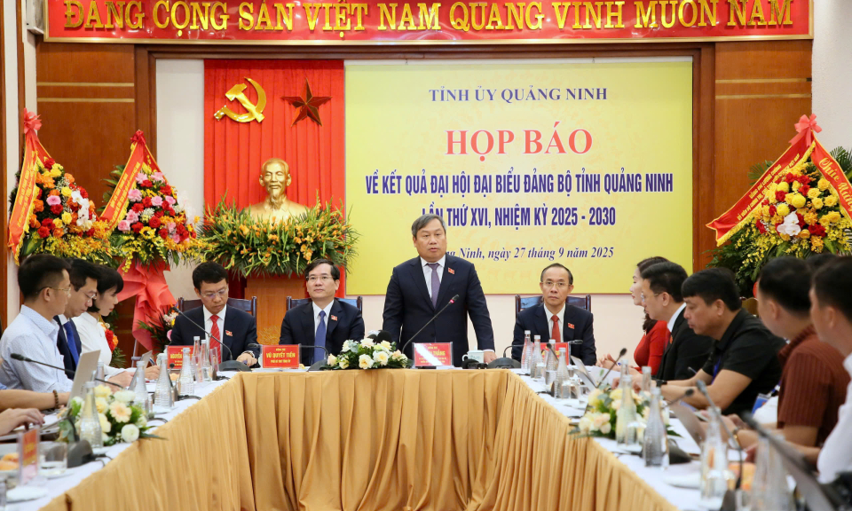 Họp báo thông tin kết quả Đại hội đại biểu Đảng bộ tỉnh lần thứ XVI, nhiệm kỳ 2025-2030