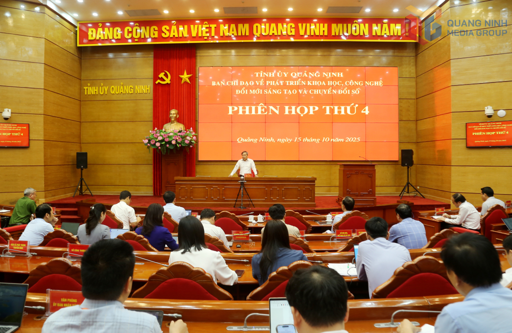 Ban Chỉ đạo về phát triển khoa học, công nghệ, đổi mới sáng tạo và chuyển đổi số tỉnh Quảng Ninh đã tổ chức phiên họp lần thứ 4.