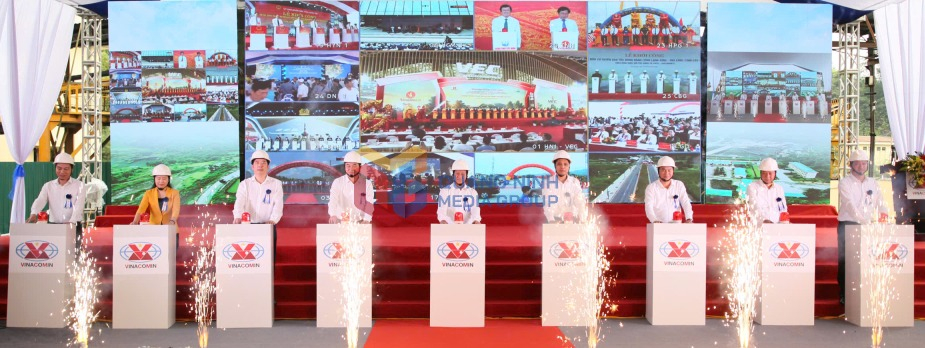 Lãnh đạo tỉnh Quảng Ninh và lãnh đạo TKV khởi công dự án khai thác hầm lò phần mở rộng mỏ Hà Ráng (Công ty Than Hòn Gai).