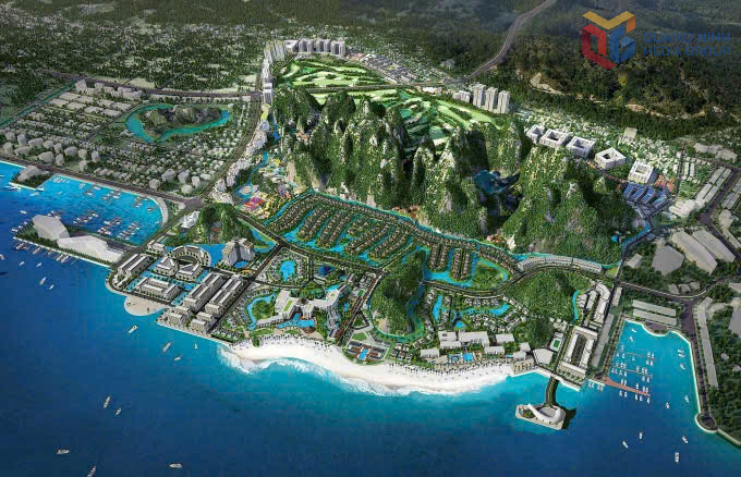 Quy hoạch Tổ hợp dự lịch nghỉ dưỡng - giải trí cao cấp sân golf và khu dân cư Mon Bay Vân Đồn tương tác hoạt động du lịch.