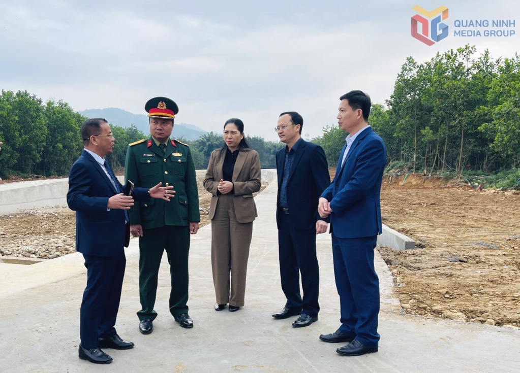 Các đại biểu tham quan công trình.