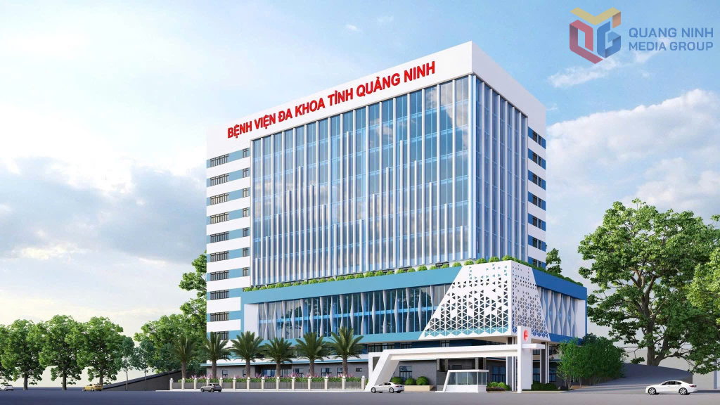 Phối cảnh tòa nhà khám bệnh thuộc Bệnh viện Đa khoa tỉnh Quảng Ninh.