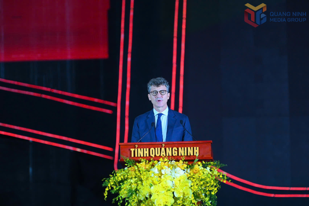 Ông Jonathan Wallace Baker, Trưởng Đại diện UNESCO tại Việt Nam phát biểu tại buổi lễ.