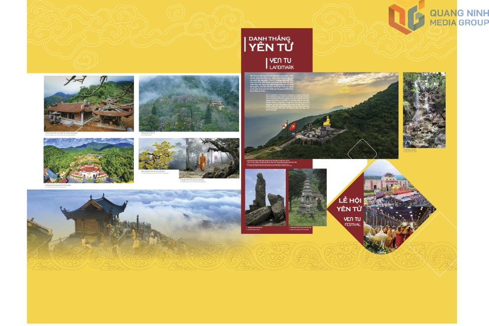 Những hình ảnh được trưng bày tại không gian Yên Tử.