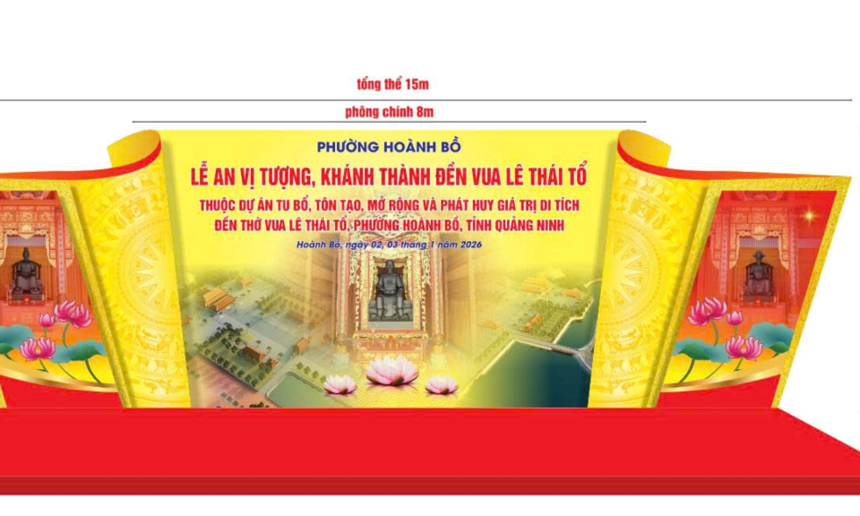 Ngày 3/1/2026 sẽ diễn ra Lễ khánh thành Đền thờ Vua Lê Thái Tổ