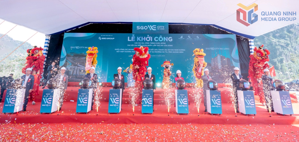Lễ khởi công Dự án nhà ở xã hội SGO We City Hạ Long của liên danh nhà đầu tư CTCP Đầu tư & Kinh doanh BĐS Hải Phát - Hải Phát Land; CTCP Đầu tư & Kinh doanh BĐS SGO - SGO Land; CTCP Tổng thầu Xây dựng SGO - SGO Construction (ngày 19/12/2025).