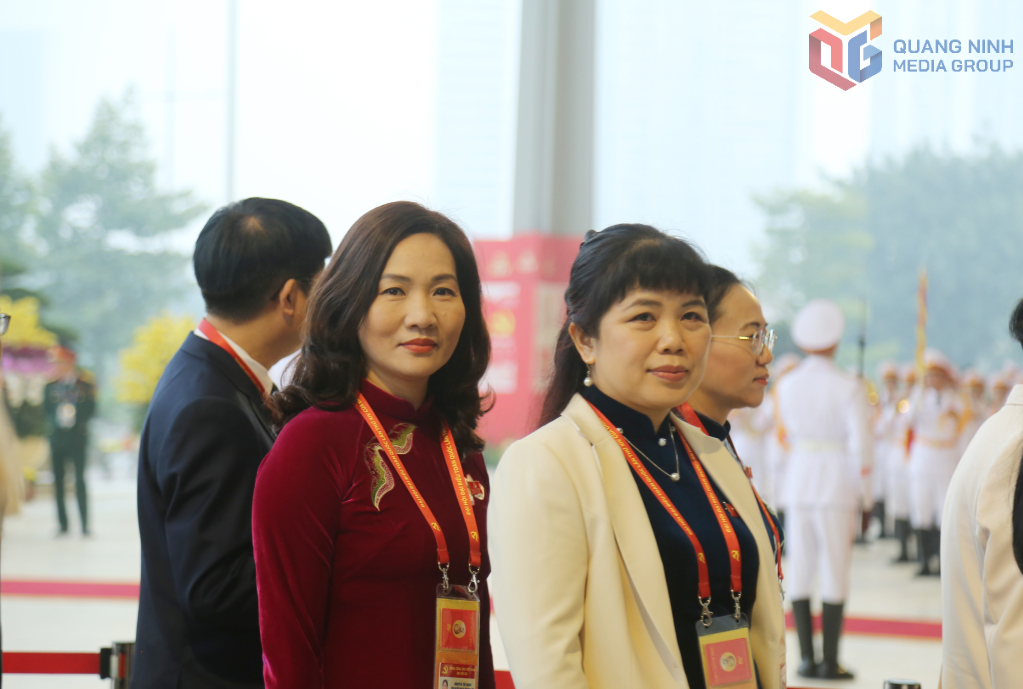 Đoàn đại biểu Đảng bộ tỉnh Quảng Ninh đến dự phiên trù bị Đại hội.