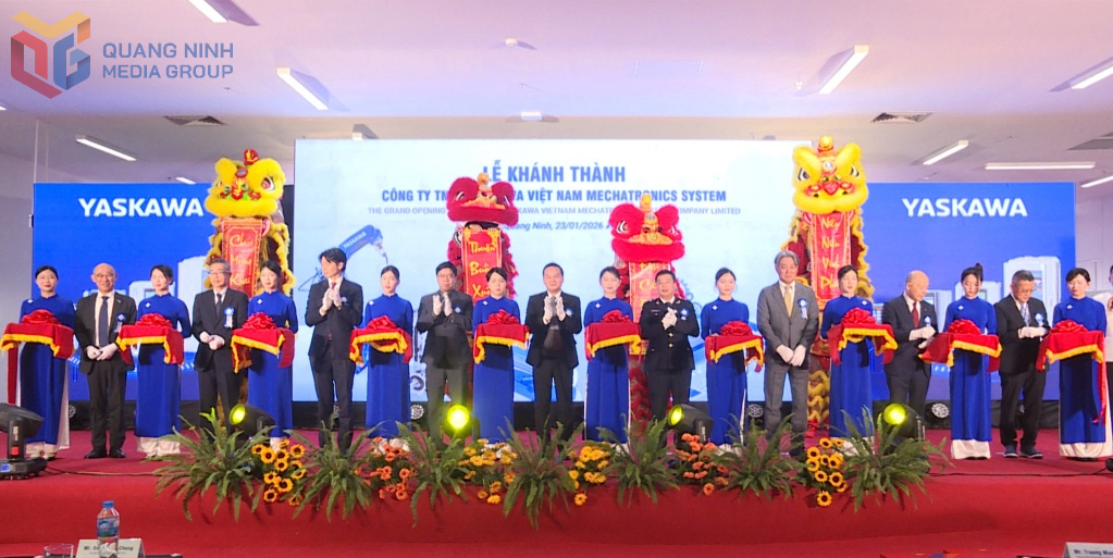 Tập đoàn Yaskawa Electric (Nhật Bản) tổ chức Lễ khánh thành Nhà máy Yaskawa Việt Nam tại KCN Sông Khoai, phường Hiệp Hòa. (ngày 23/1)