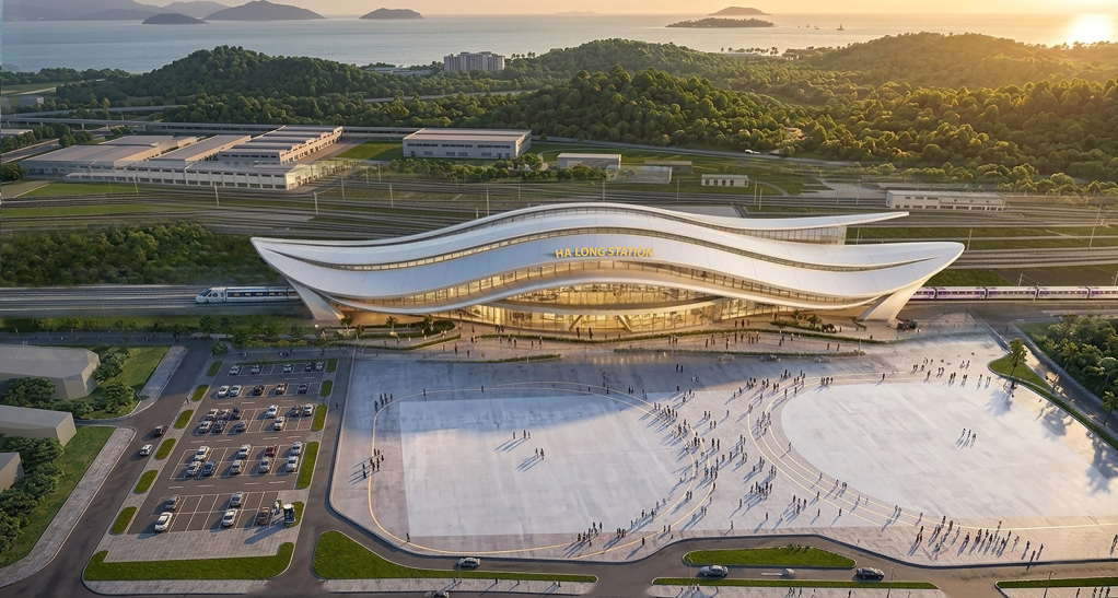 Phối cảnh ga Hạ Long