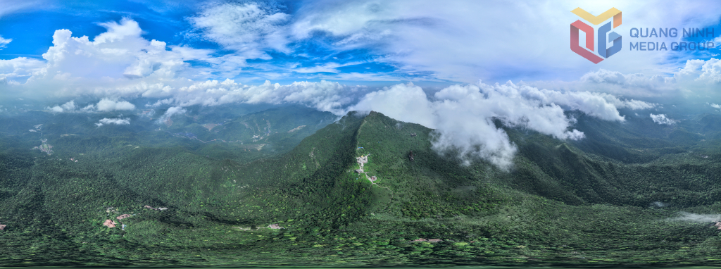 Hình ảnh khu vực chùa Đồng ở Yên Tử được số hóa.