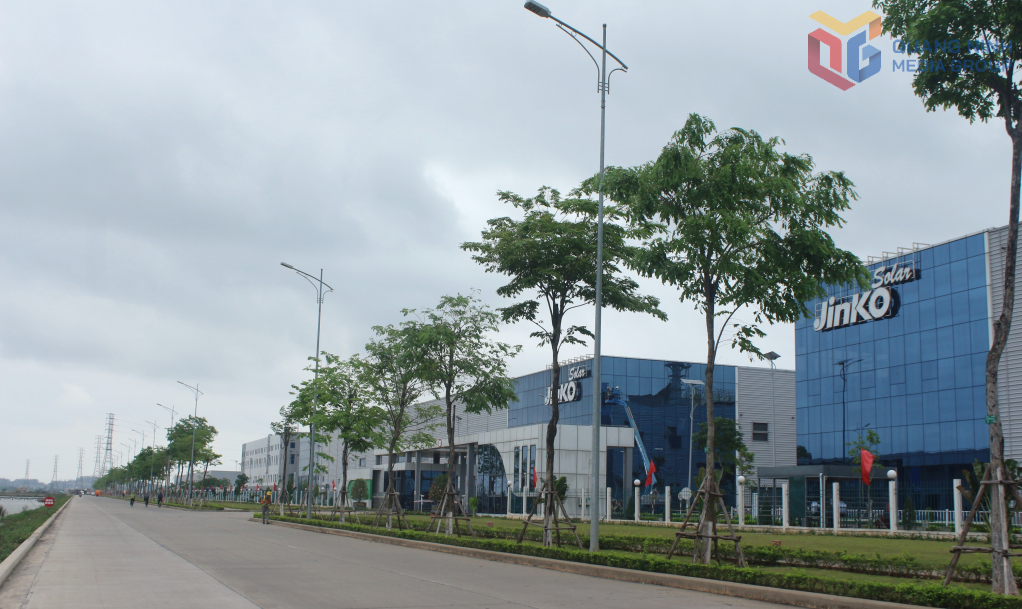 Khu công nghiệp Sông Khoai (phường Hiệp Hòa) đang thu hút nhiều nhà đầu tư thứ cấp.